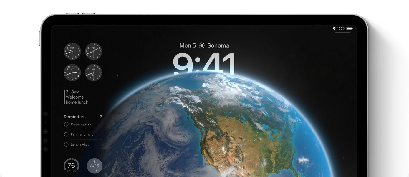 Les nouveautés de l'écran verrouillé pour iPadOS 17 et iOS 17